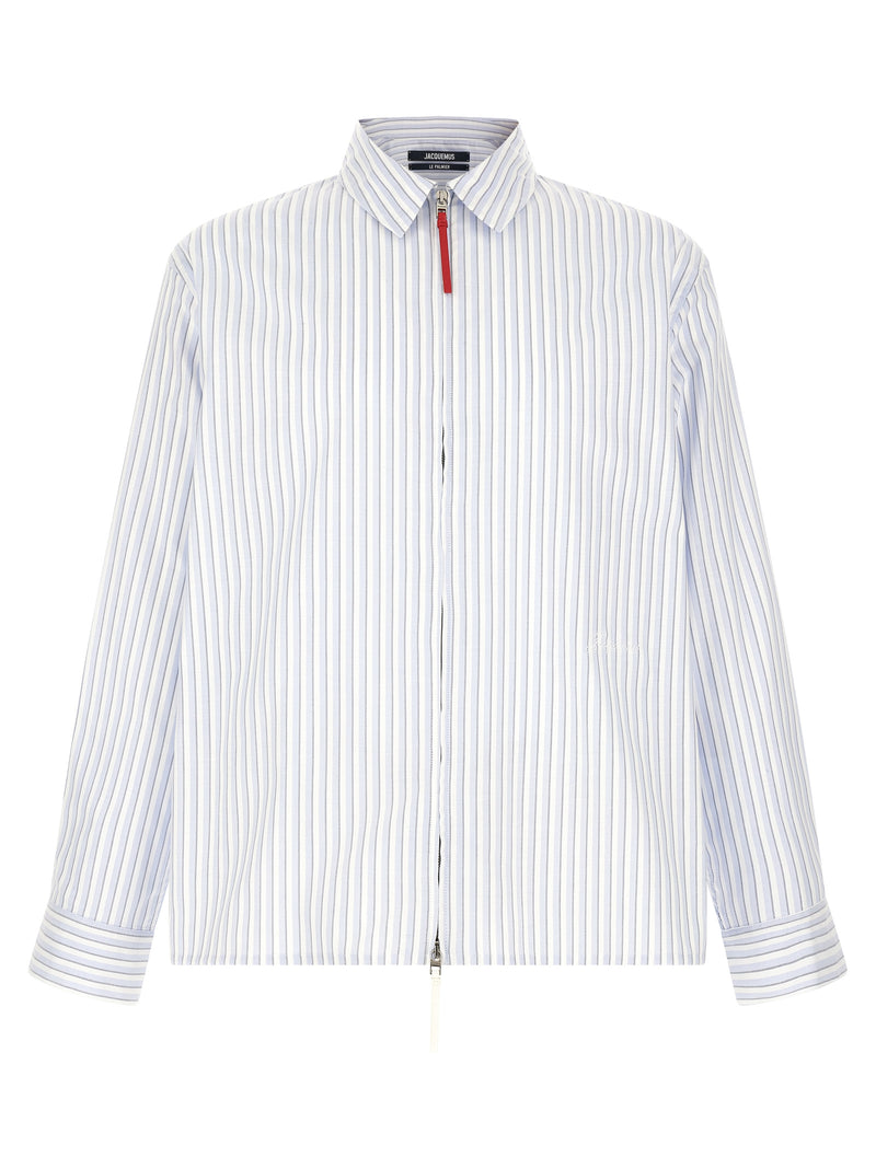 Jacquemus Blue Cotton Blouse