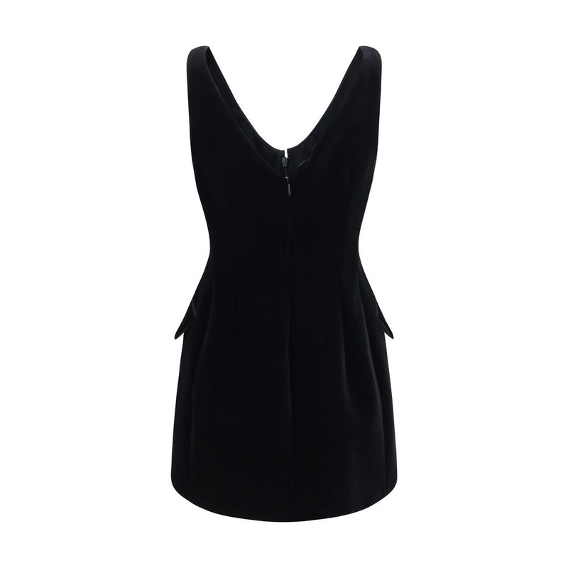Max Mara Black Polyester Cocktail Dress