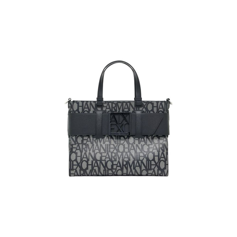 Armani Exchange Black Cotton Handbag