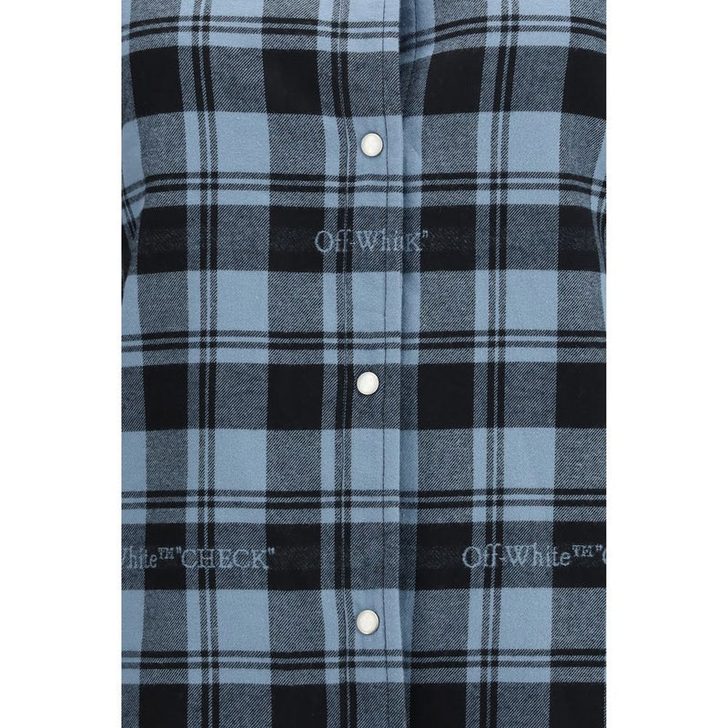 Off-White Blue Cotton Shirt