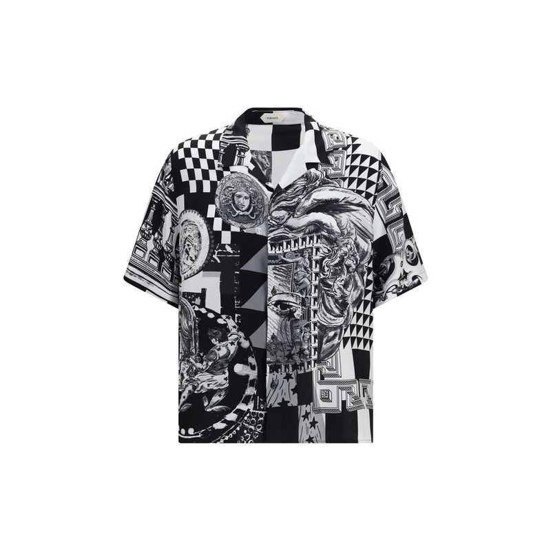 Versace Black Silk Shortsleeve Shirt