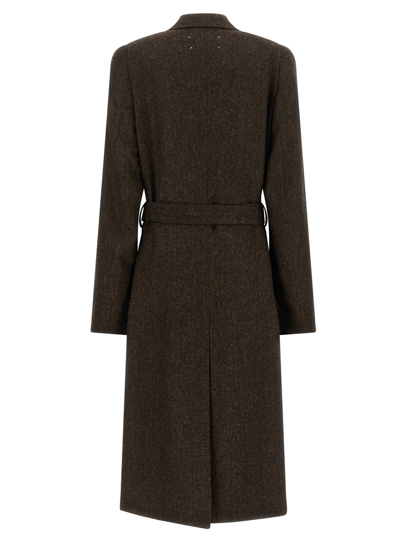Maison Margiela Brown Wool Coat