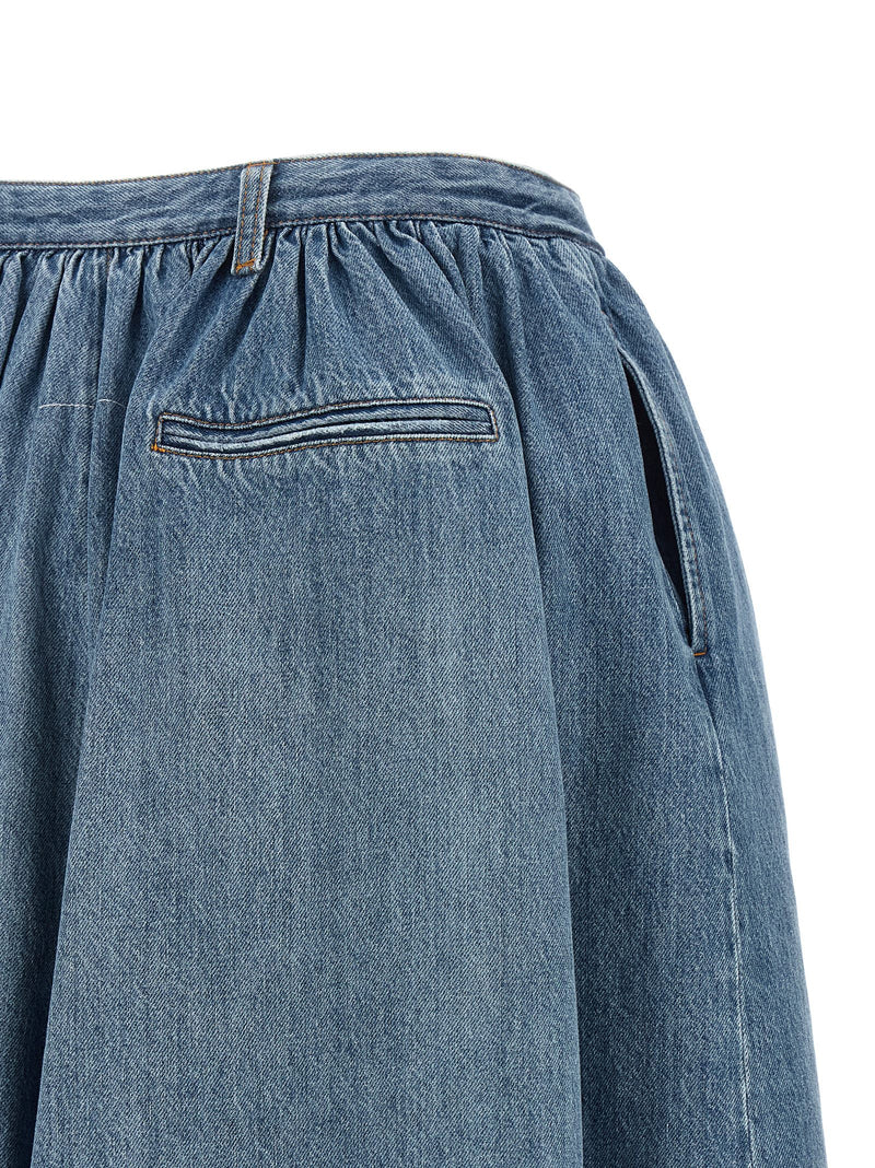 MM6 Maison Margiela Blue Cotton Bermuda Shorts