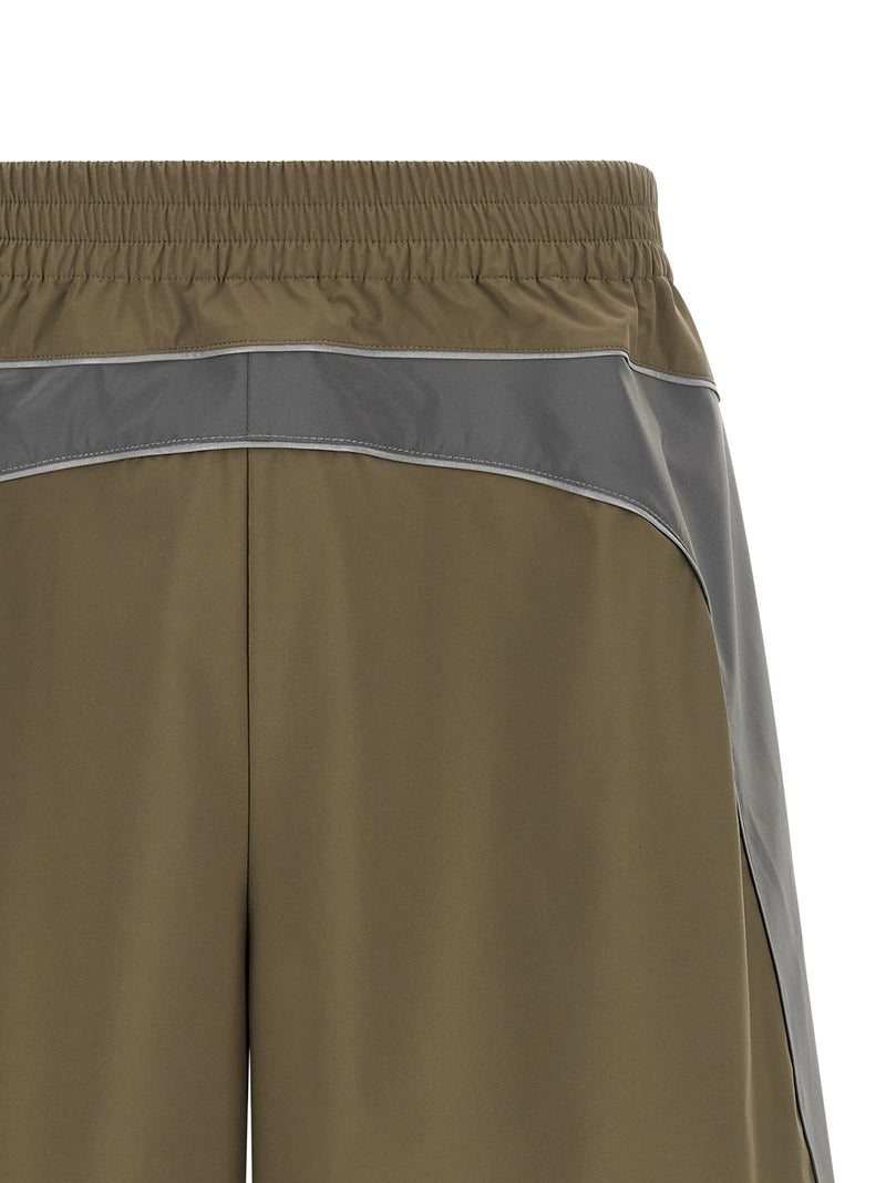 Balenciaga Gray Polyester Bermuda Shorts