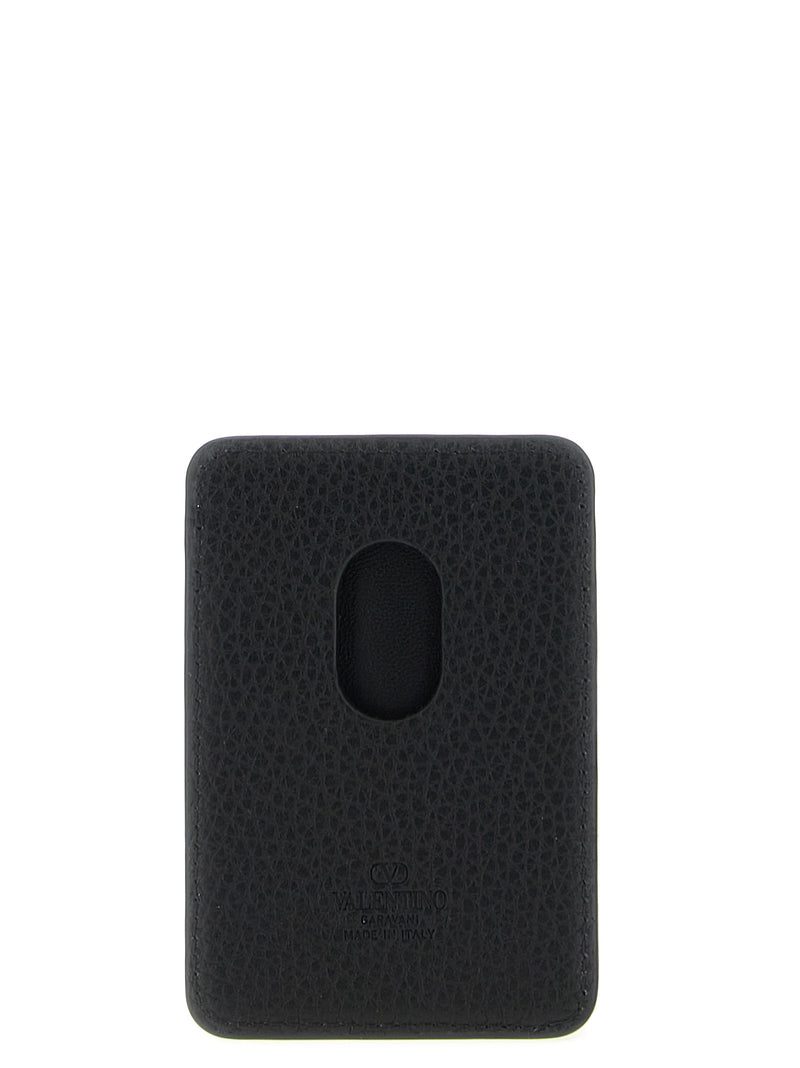 Valentino Garavani Black Calfskin Cardholder