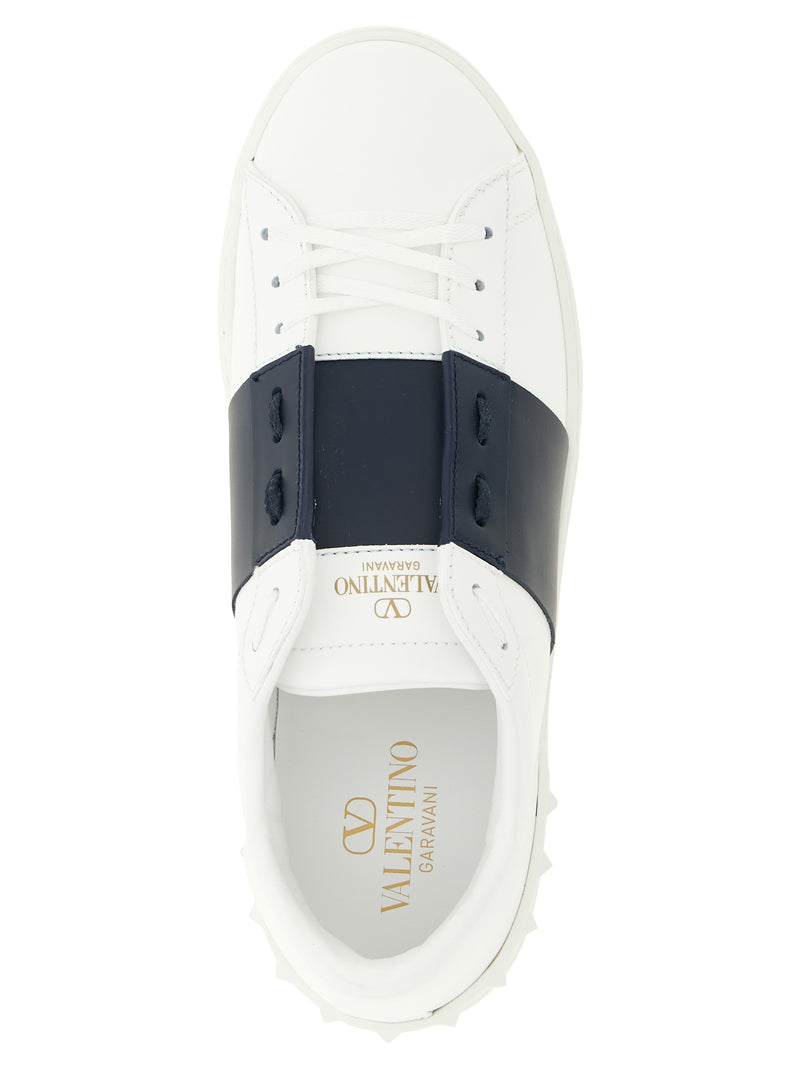 Valentino Garavani Blue Calfskin Low Top Sneakers