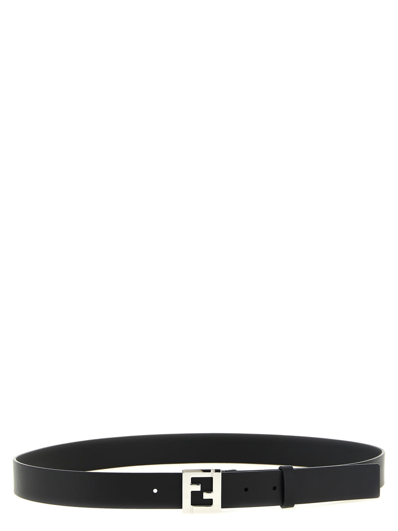 Fendi Black Calfskin Regular Belt