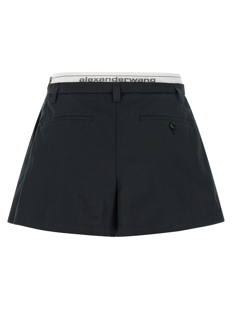 Alexander Wang Black Cotton Bermuda Shorts