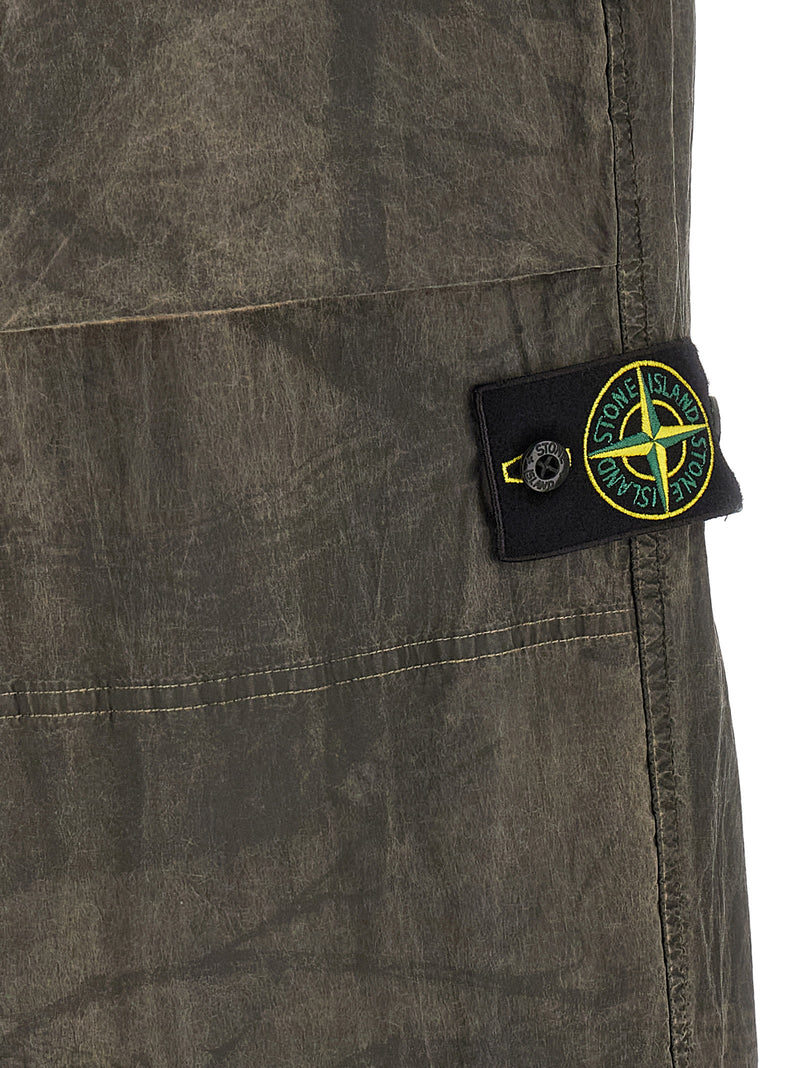 Stone Island Gray Polyamide Casual Pants