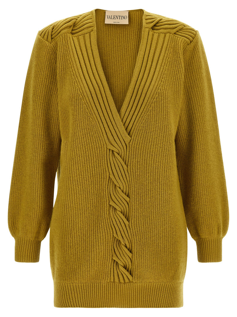 Valentino Garavani Multicolor Virgin Wool Cardigan