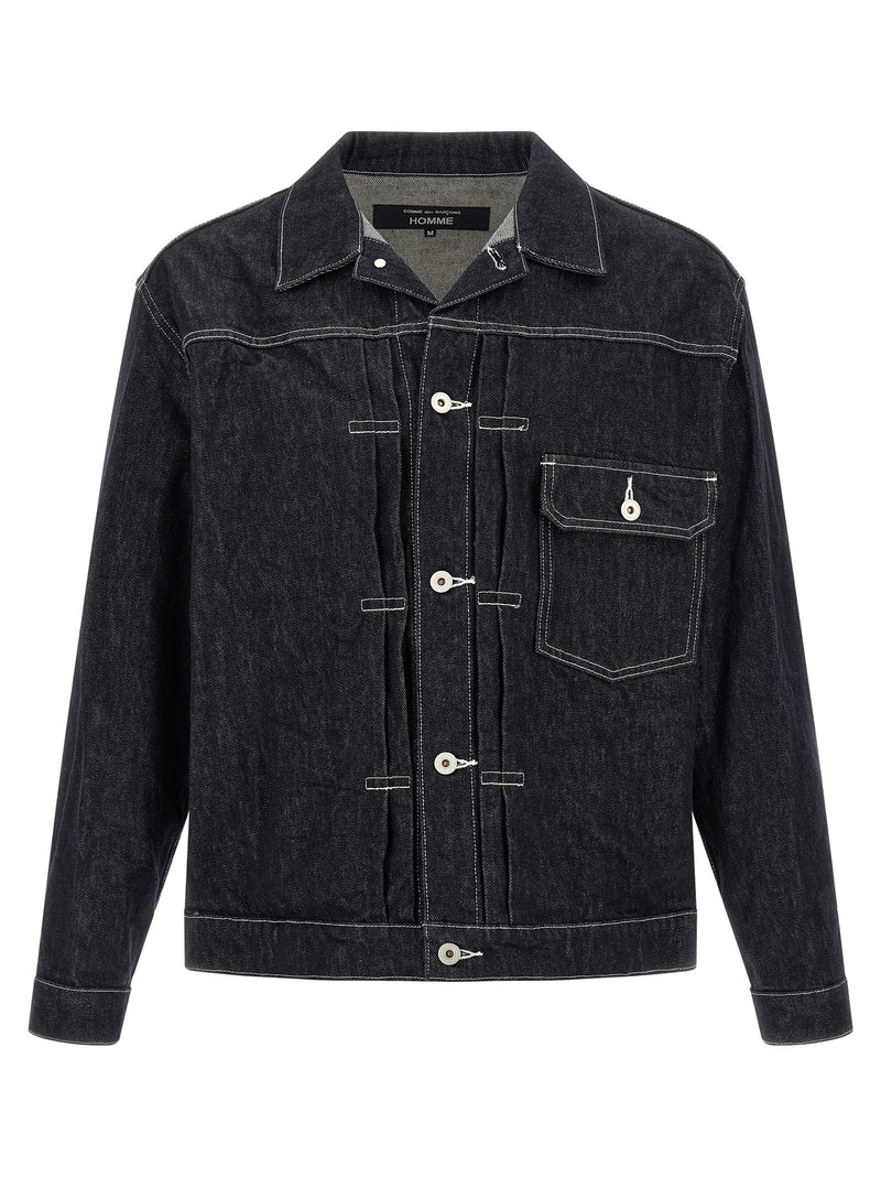 Comme Des Garçons Blue Cotton Denim Jacket