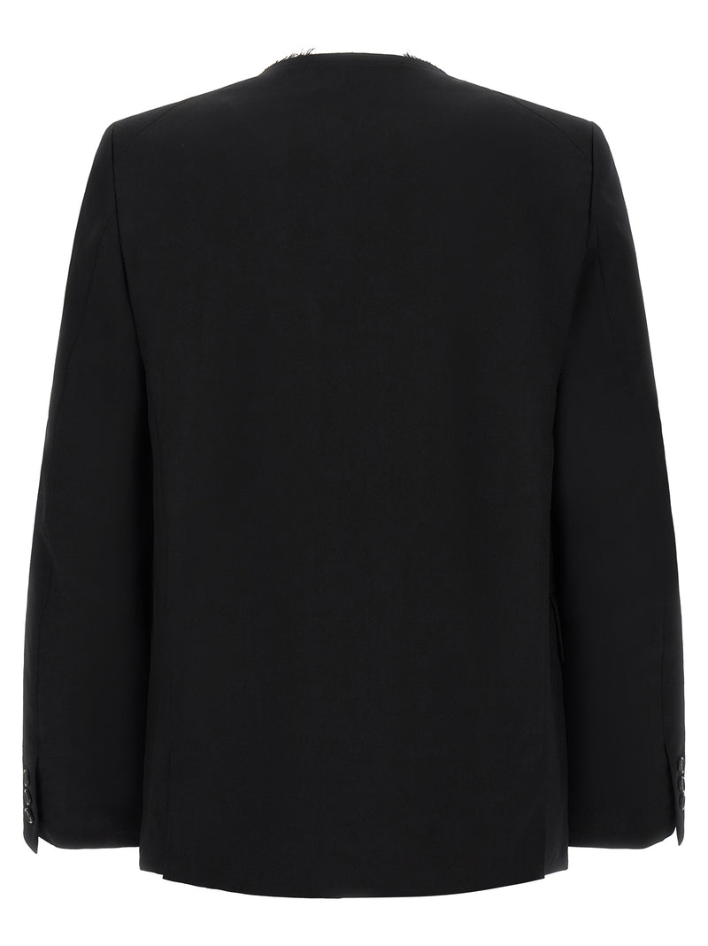Comme Des Garçons Black Wool Blazer