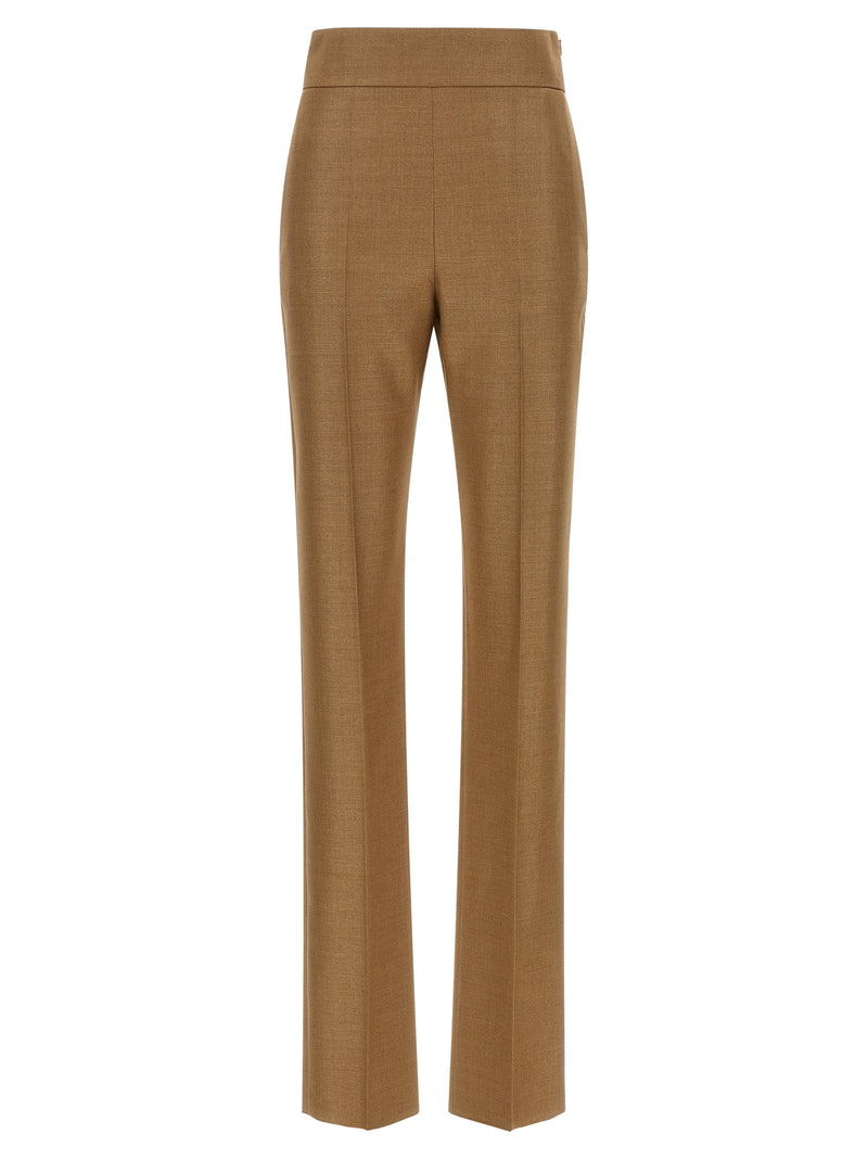 Valentino Garavani Beige Virgin Wool Dress Pants