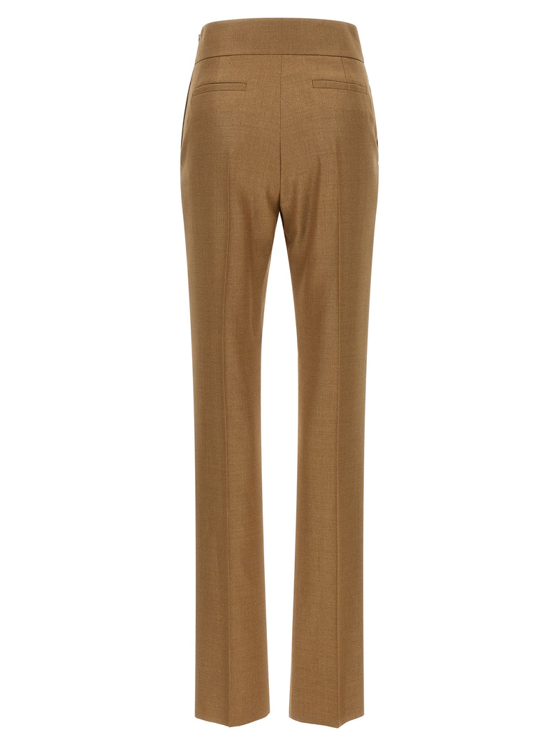 Valentino Garavani Beige Virgin Wool Dress Pants