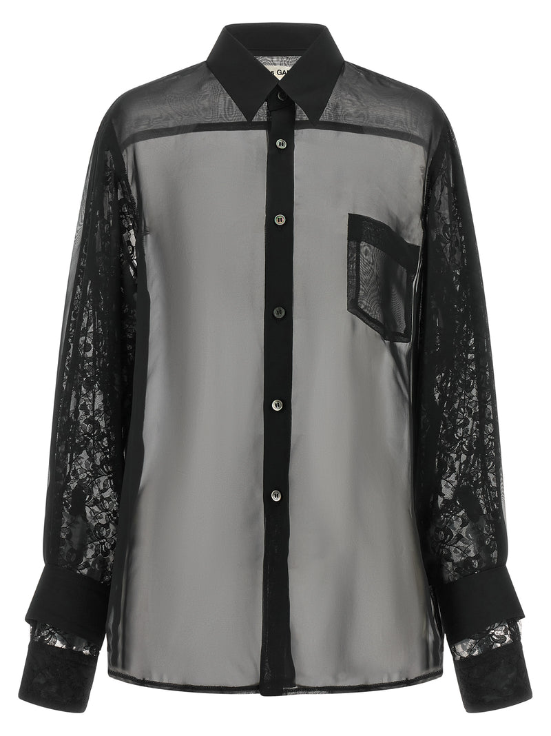 Comme Des Garçons Black Polyester Blouse