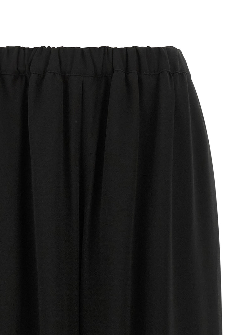 Comme Des Garçons Black Wool Casual Pants