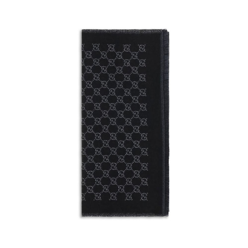 Gucci Black Wool Oves Aries Scarf