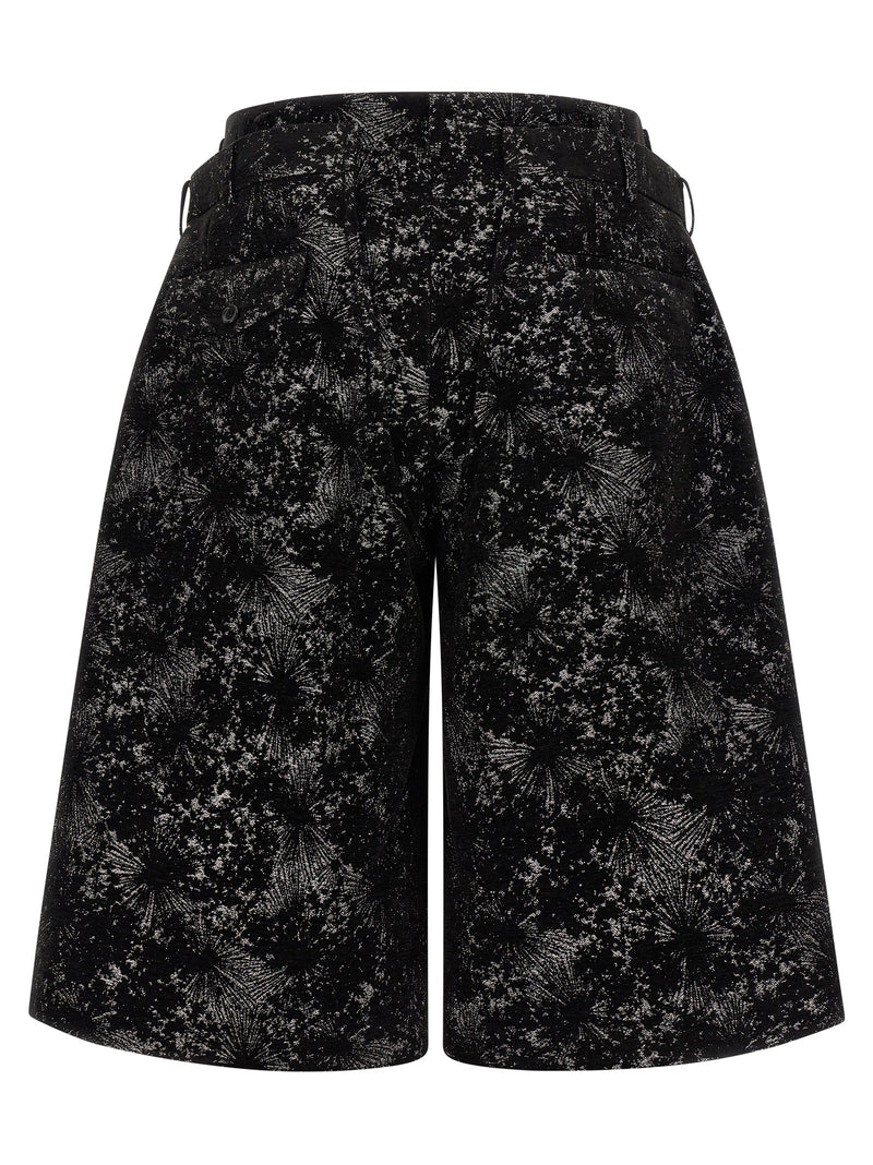 Comme Des Garçons Black Polyester Bermuda Shorts