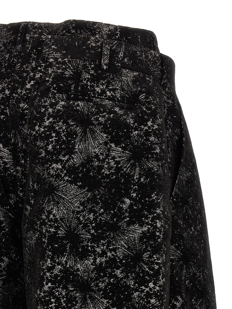 Comme Des Garçons Black Polyester Bermuda Shorts
