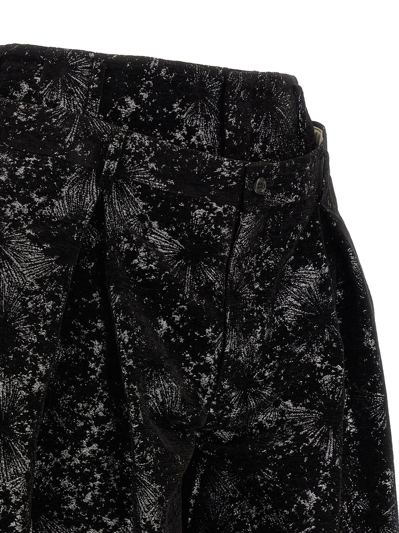 Comme Des Garçons Black Polyester Bermuda Shorts