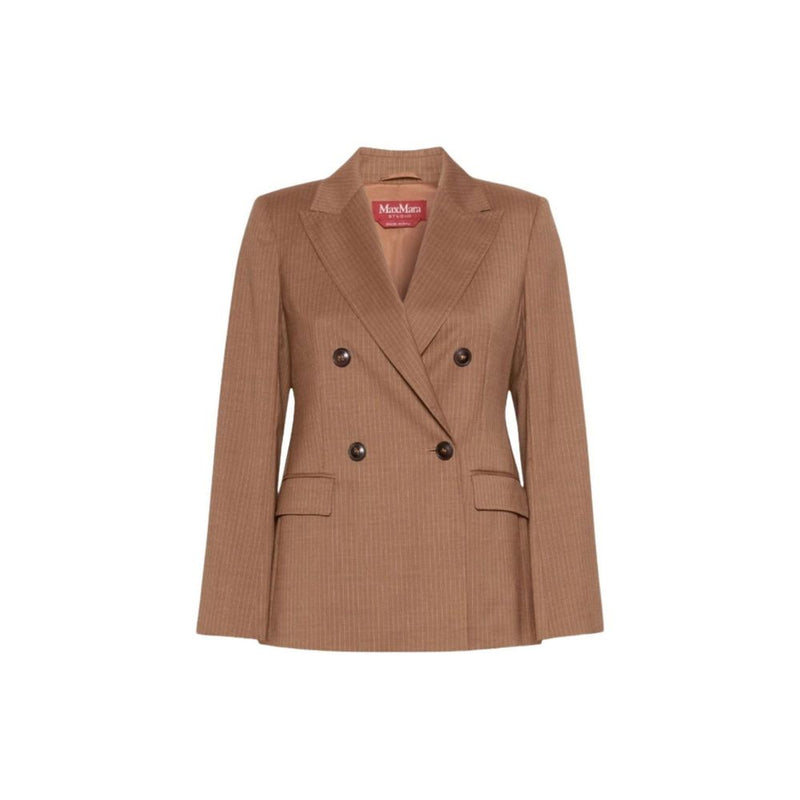 Max Mara Brown Virgin Wool Blazer