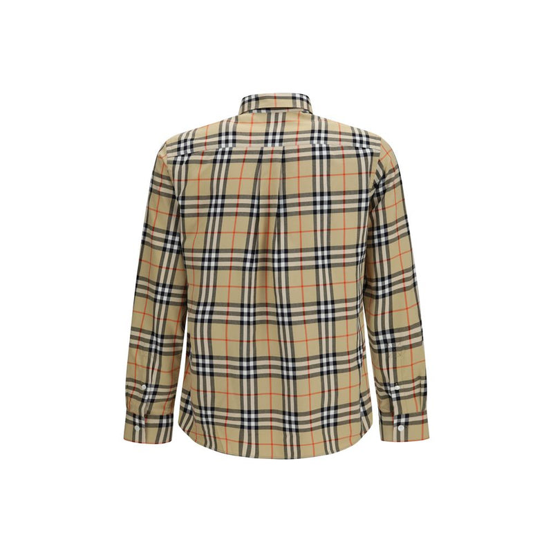 Burberry Beige Cotton Pattern Shirt