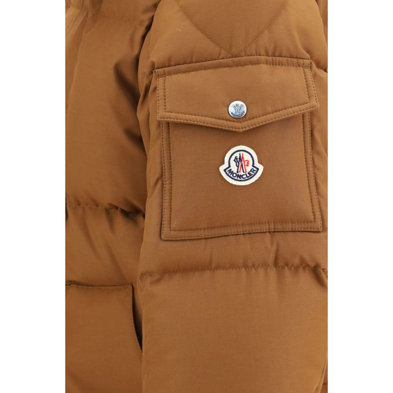 Moncler Brown Polyester Full-Length Jacket