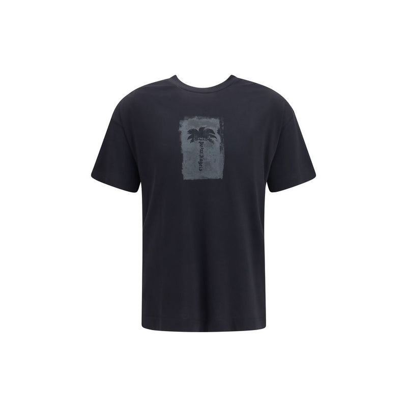Palm Angels Black Cotton T-Shirt