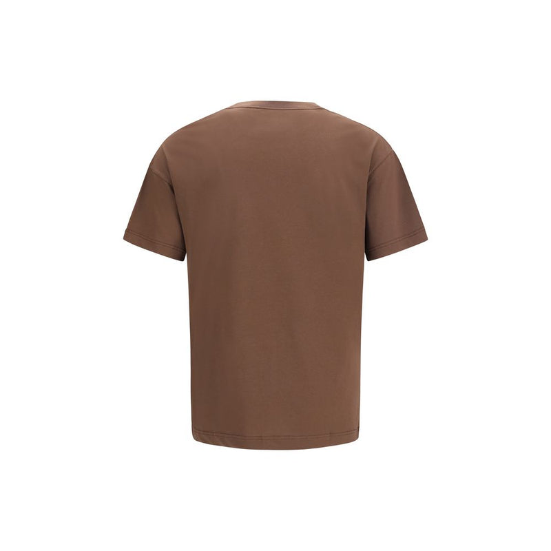 Palm Angels Brown Cotton T-Shirt