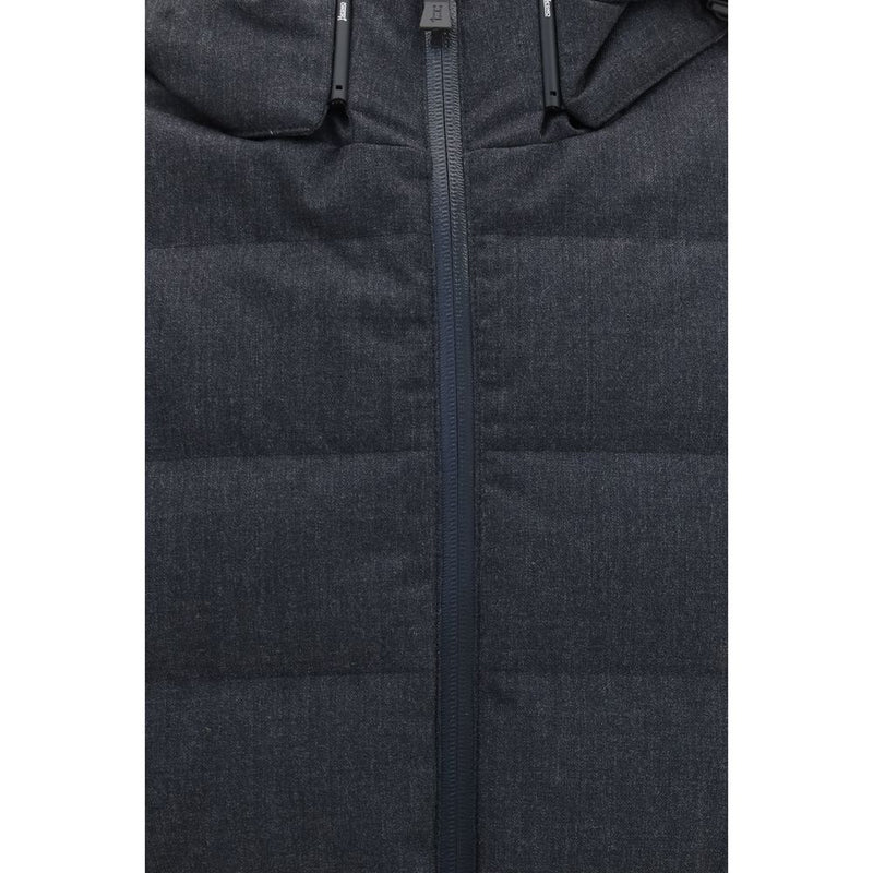 Herno Gray Polyester Full-Length Jacket