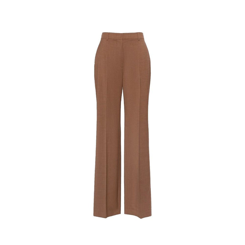 Max Mara Brown Virgin Wool Dress Pants