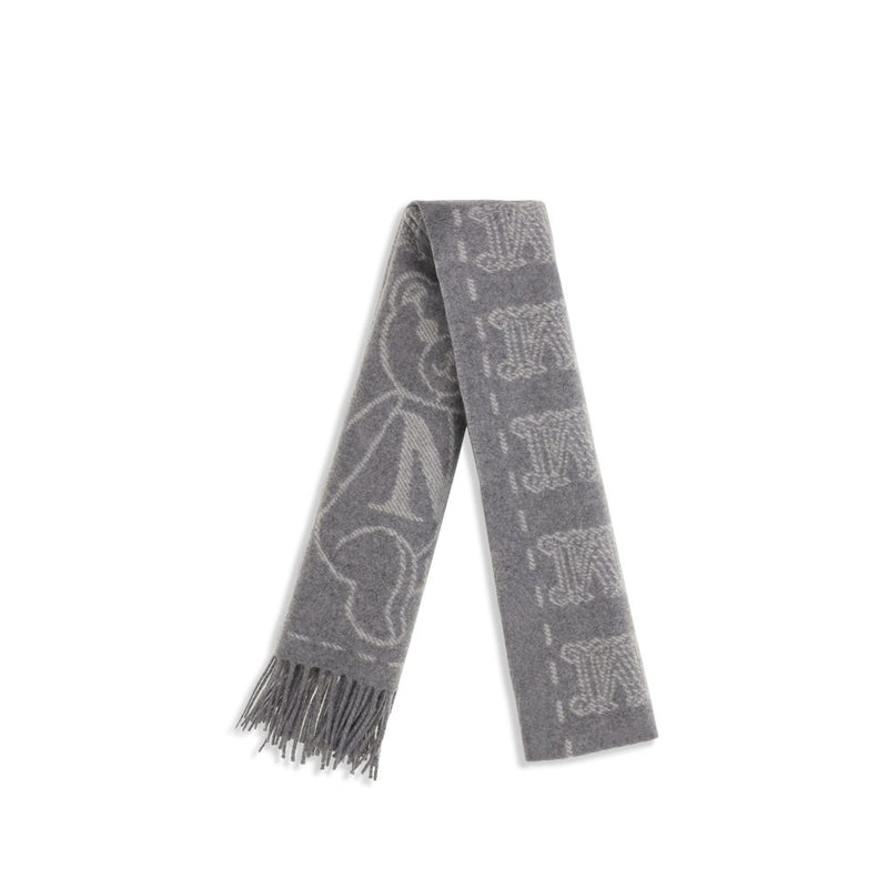 Max Mara Gray Cashmere Scarf