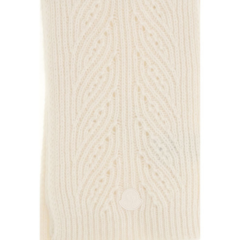 Moncler Beige Wool Oves Aries Foulard