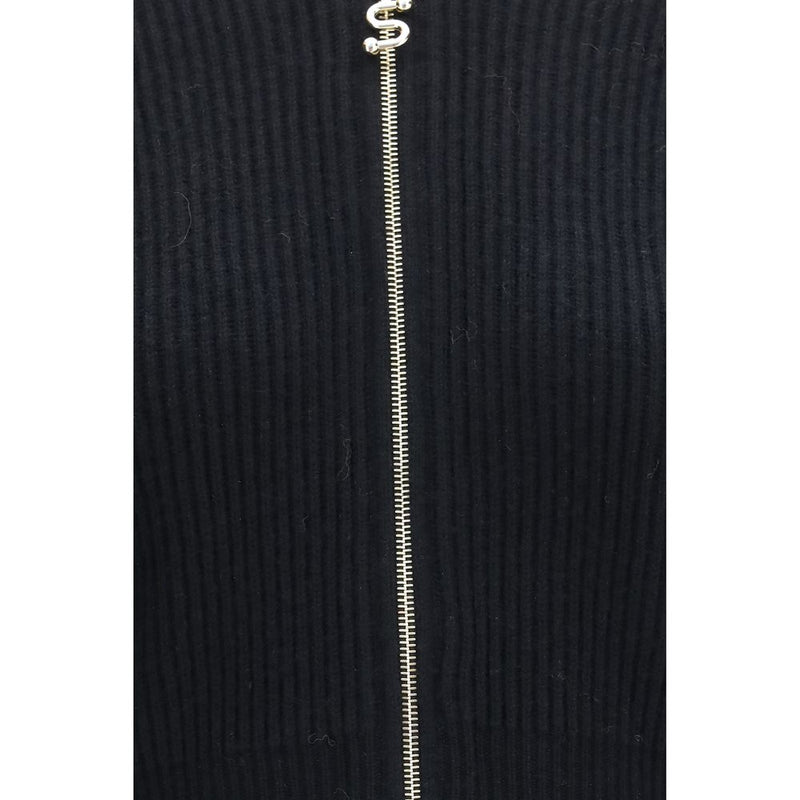 Max Mara Black Wool Oves Aries Cardigan