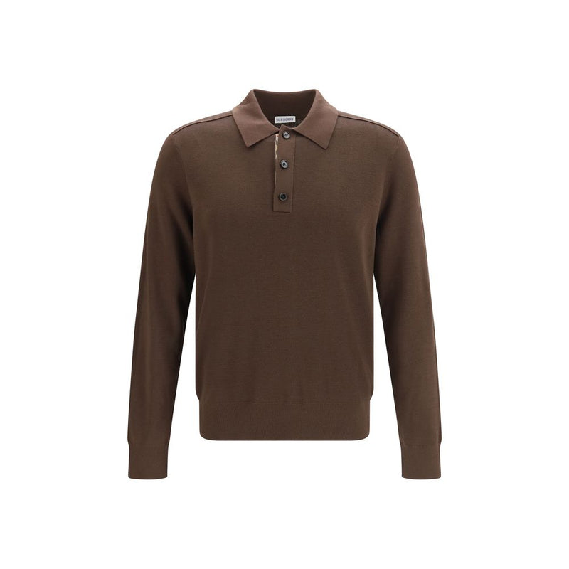 Burberry Brown Wool Oves Aries Shirt
