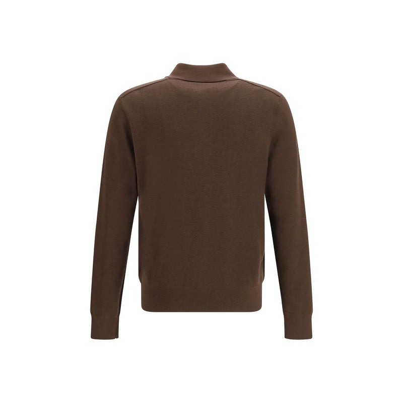 Burberry Brown Wool Oves Aries Shirt