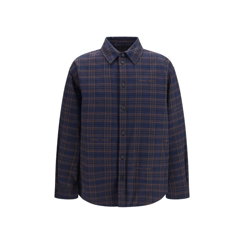 Off-White Blue Cotton Shirt