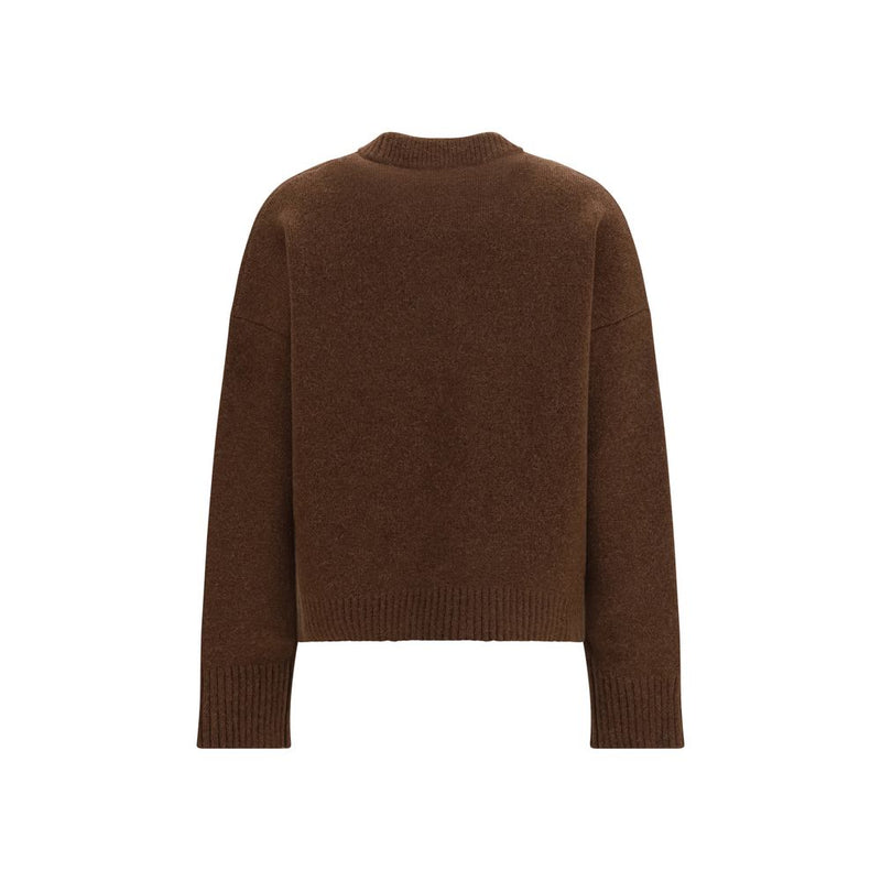 Ami Paris Brown Alpaca Vicugna Pacos Sweatshirt