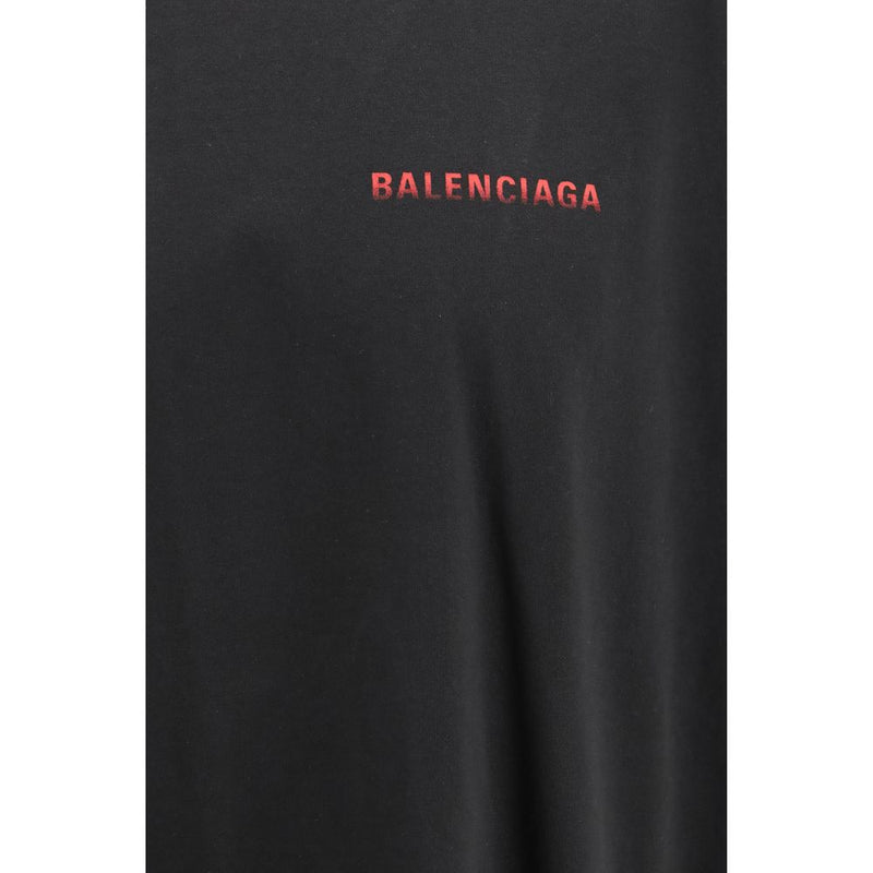 Balenciaga Black Cotton T-Shirt