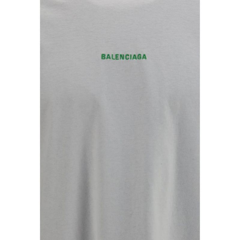 Balenciaga White Cotton Long Sleeve T-Shirt