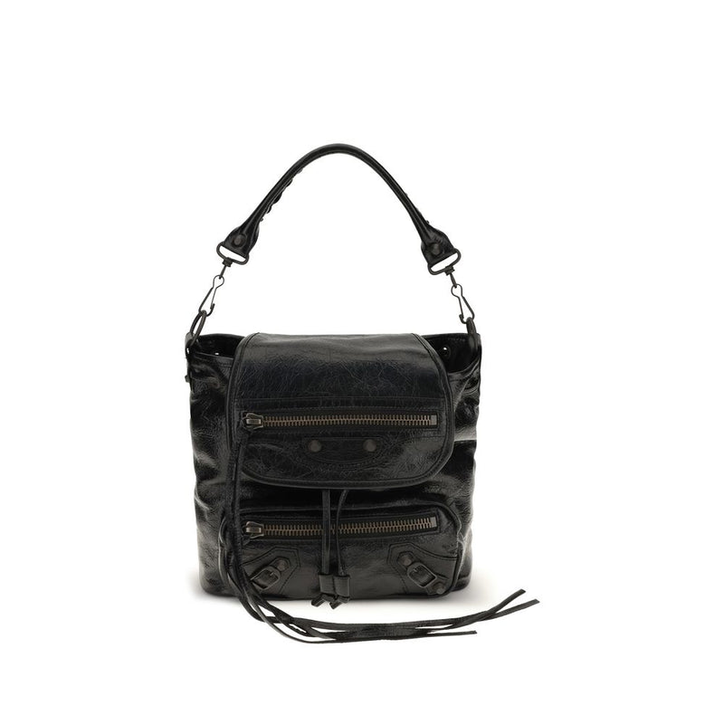 Balenciaga Black Lamb Ovis Aries Backpack