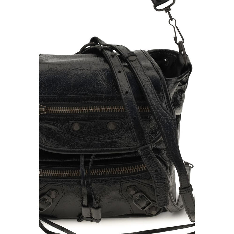 Balenciaga Black Lamb Ovis Aries Backpack