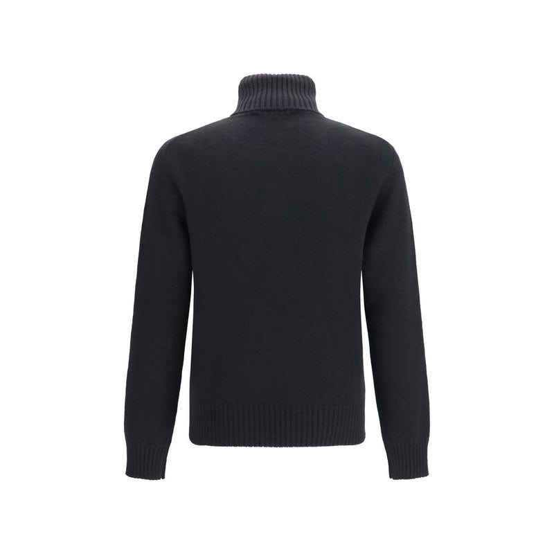 Ami Paris Black Wool Oves Aries Sweatshirt