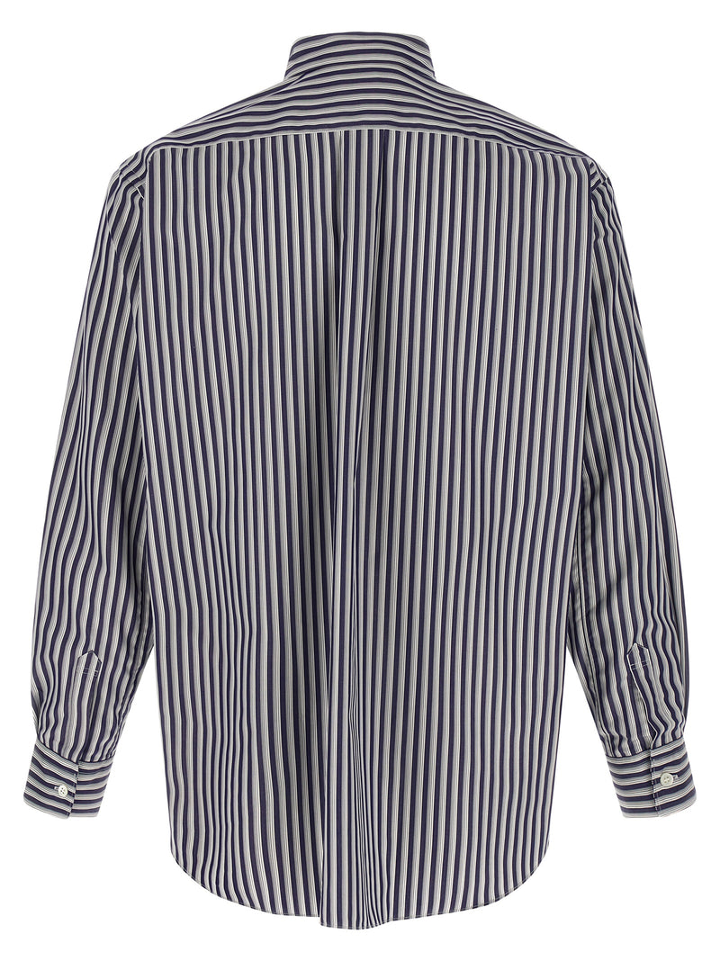 Comme Des Garçons Blue Cotton Blouse