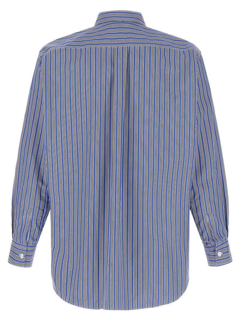 Comme Des Garçons Blue Cotton Blouse