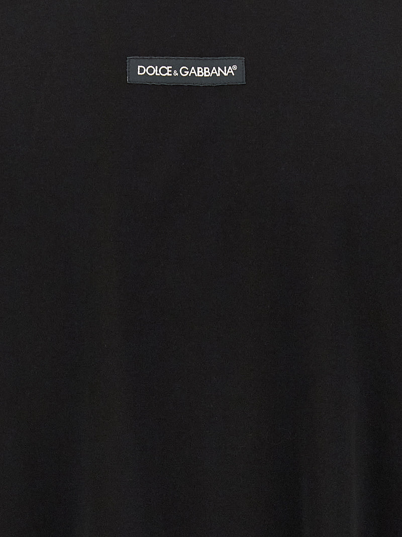 Dolce & Gabbana Black Cotton T-Shirt