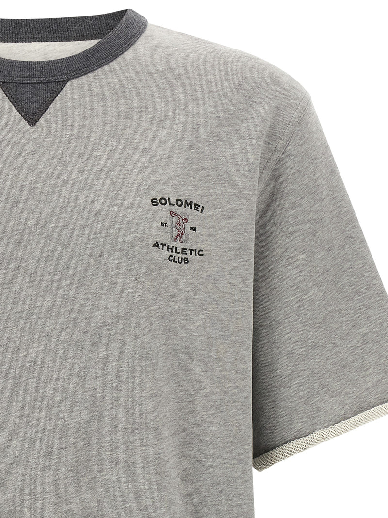 Brunello Cucinelli Gray Cotton Sweatshirt
