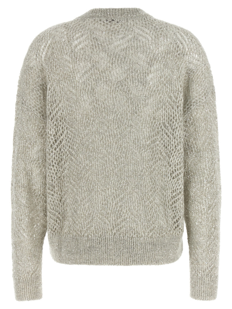 Brunello Cucinelli Gray Polyamide Cardigan