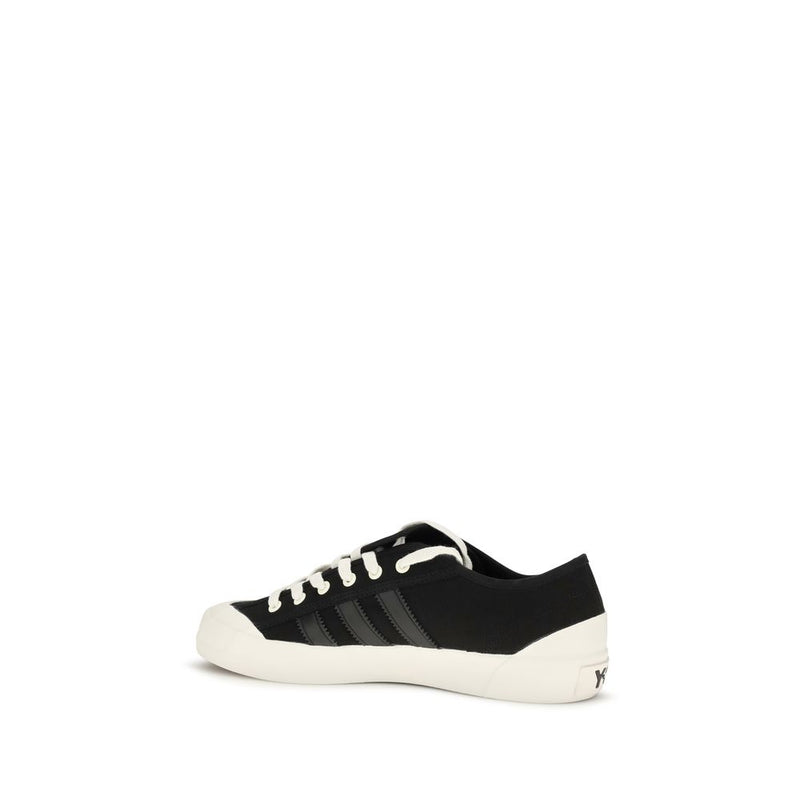 Y-3 Black Fabric Low Top Sneakers