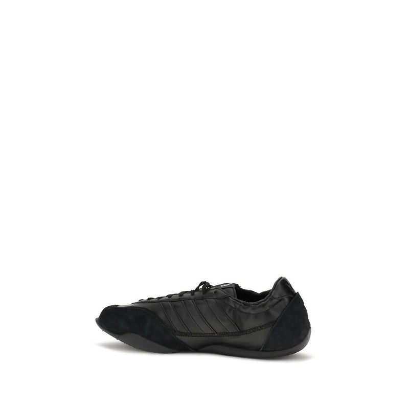 Y-3 Black Calf Leather Bos Taurus Athletic Sneakers